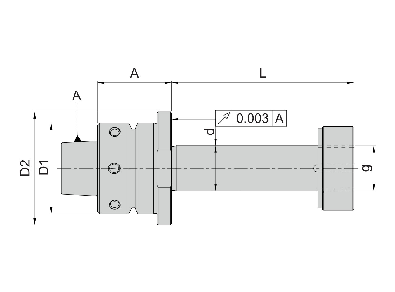 [Translate to Indisch:] Grinding Wheel Adapter